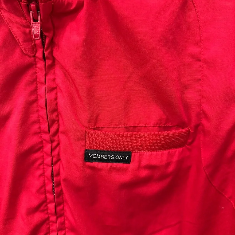 Members Only Red Jacket S - Picture 3 of 5